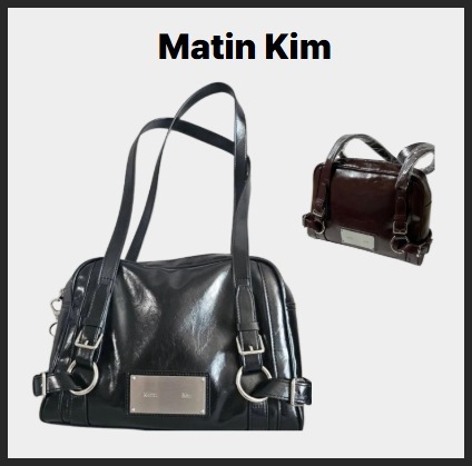 MATIN KIM BIKER DETAIL SQUARE SHOULDER BAG バッグ