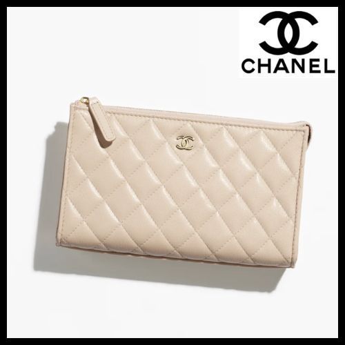 **上品可愛い♪**【CHANEL】 クラシック スモール ジップポーチ