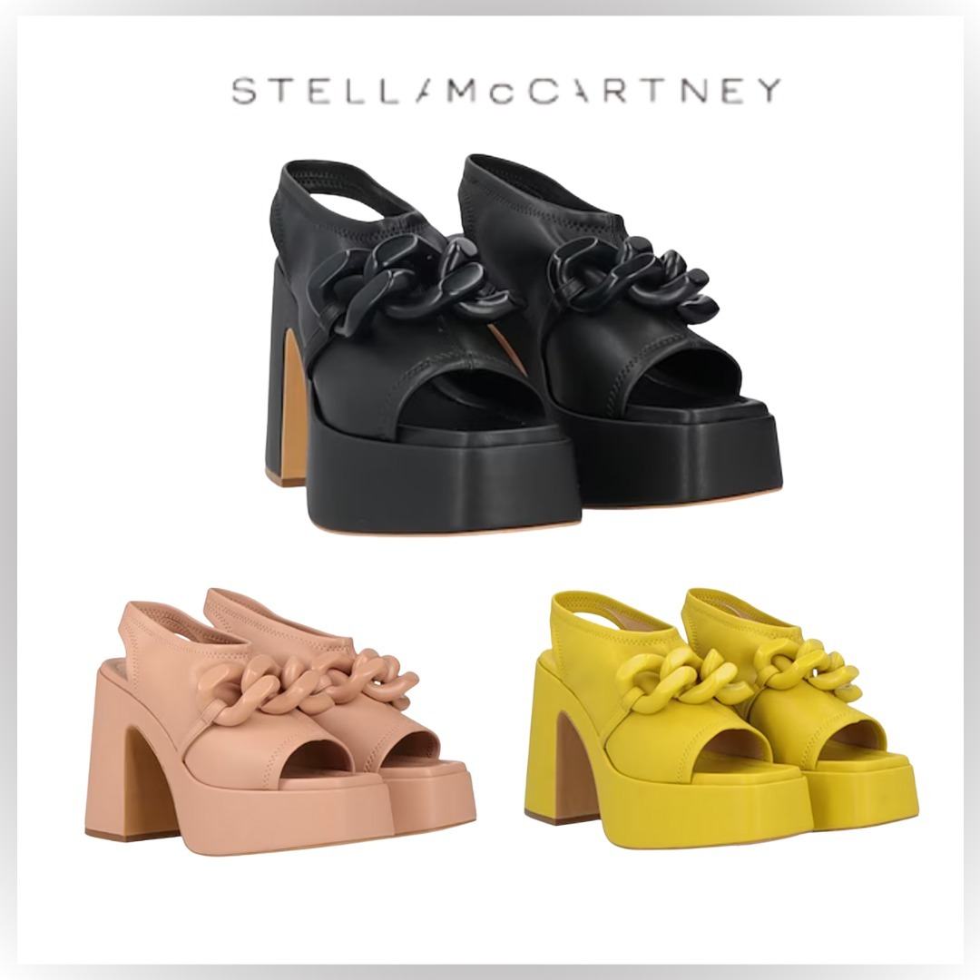 【Stella McCartney】厚底サンダル スクエアヒール