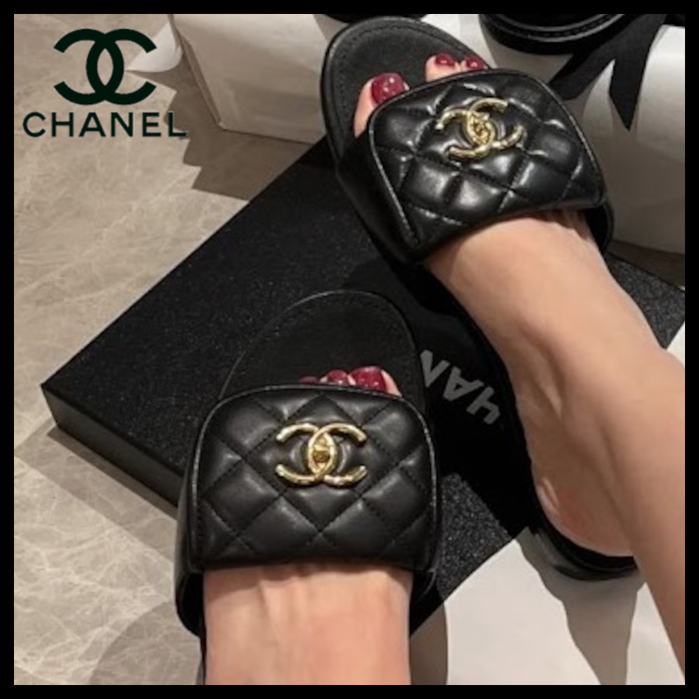 【人気デザイン☆】CHANEL ミュール ターンロック