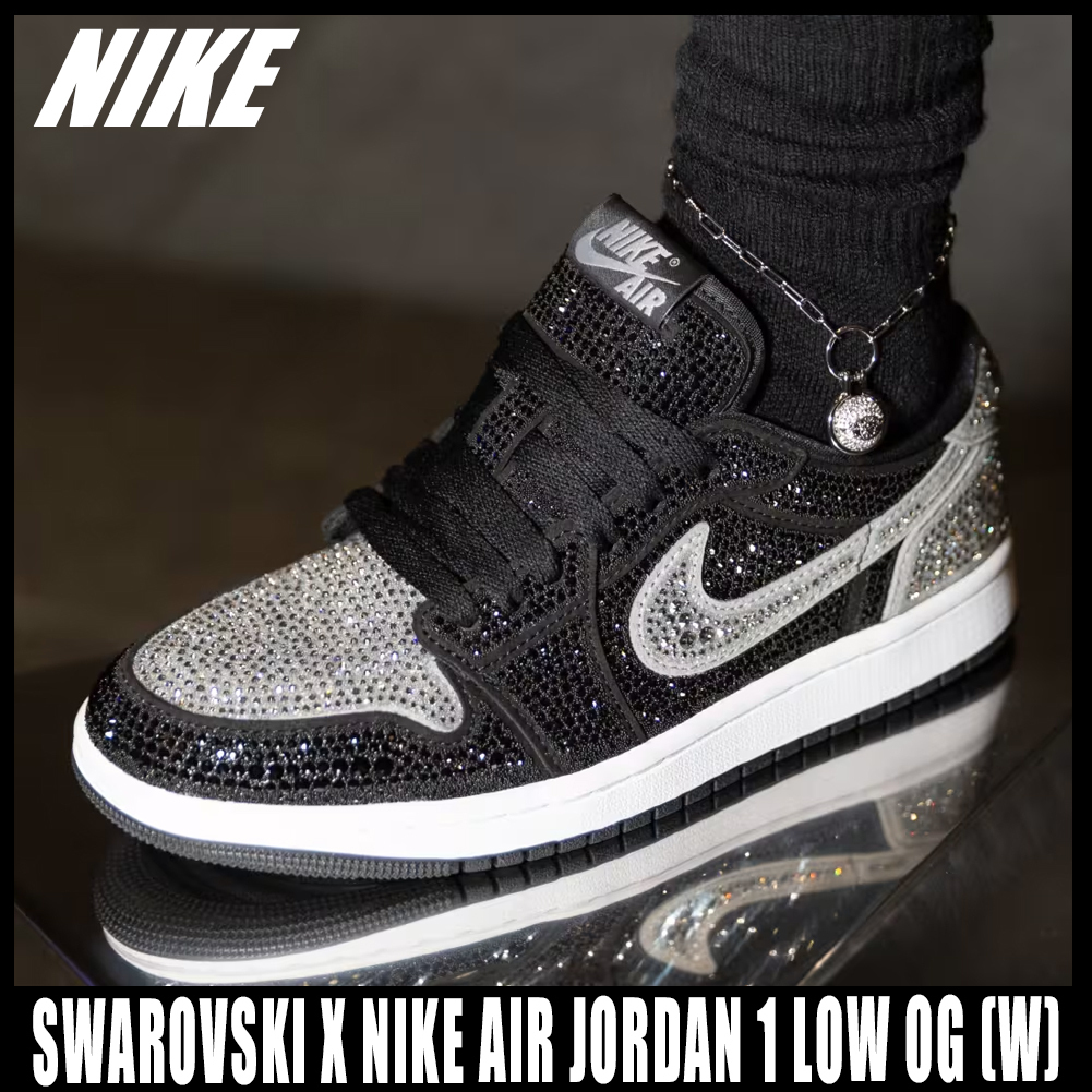 ◆コラボ◆SWAROVSKI X NIKE AIR JORDAN 1 LOW OG(W)◆正規品◆
