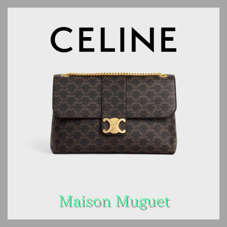 【直営】CELINE トリオンフキャンバス ヴィクトワール large bag