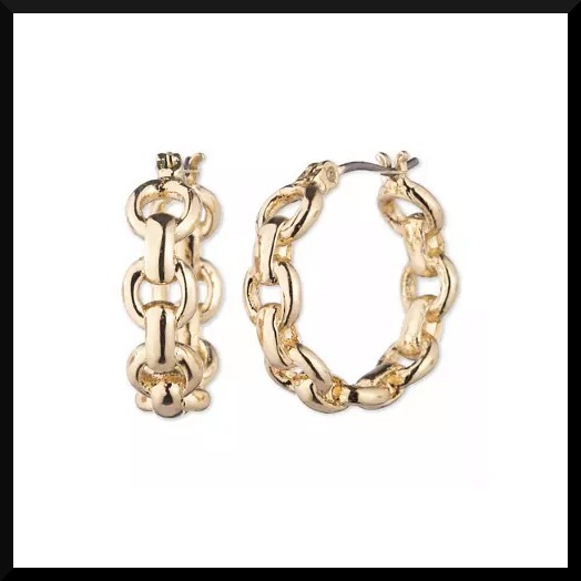 ピアス RALPH LAUREN Gold Tone Hoop Earrings