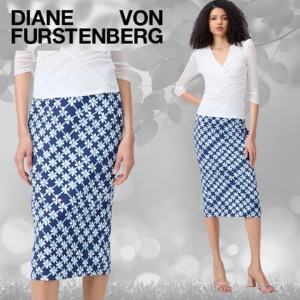 現地価格セール ブルー（青）系 DIANE von FURSTENBERG(ダイアン