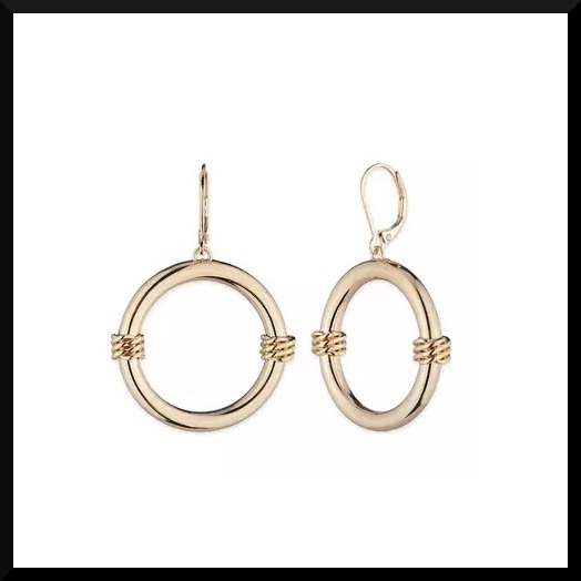 ピアス RALPH LAUREN Gold Tone Open Drop Earrings