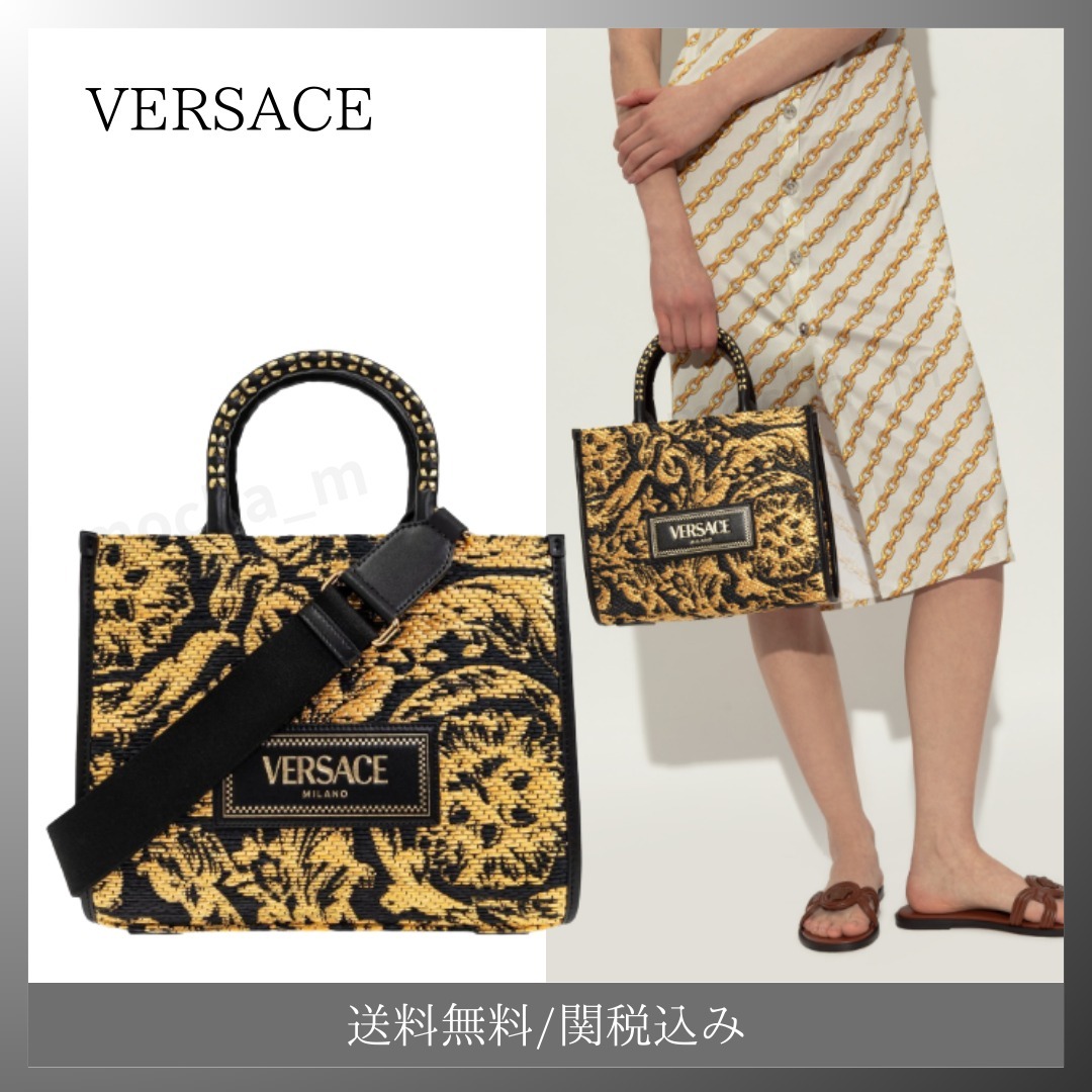 VERSACE ◆ Barocco アテナ スモール トート バッグ 送料関税込