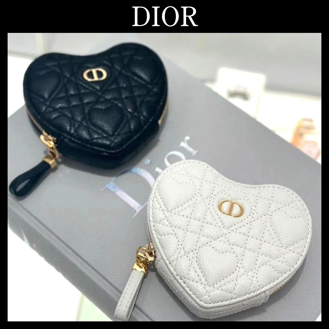 可愛いハート☆限定【Dior】 Caro チェーン ハート ポーチ