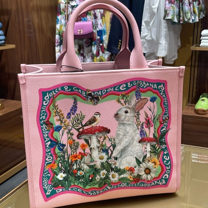 希少 DOLCE&GABBANA ドルガバ DG マルチプリント トートバッグ