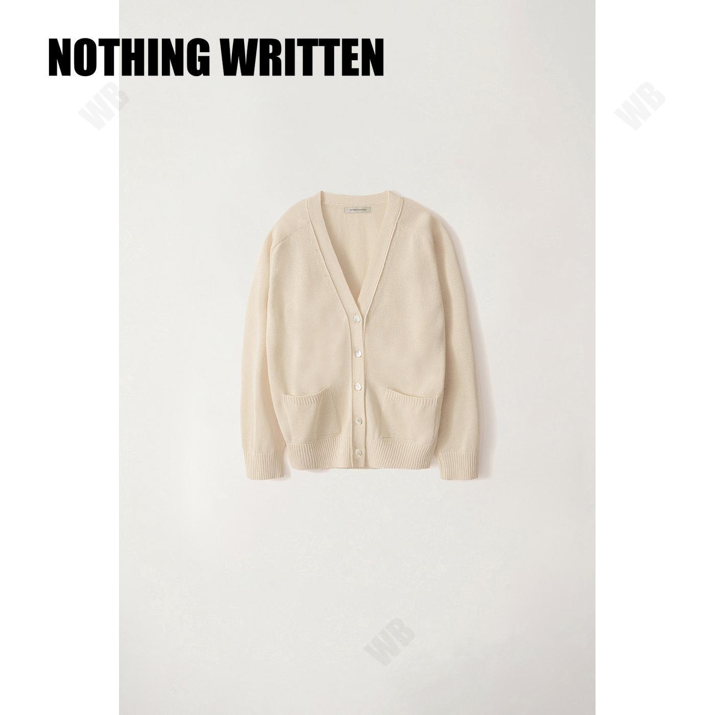 [NOTHING WRITTEN] Classic paper cardigan (Ivory) ☆送料込☆
