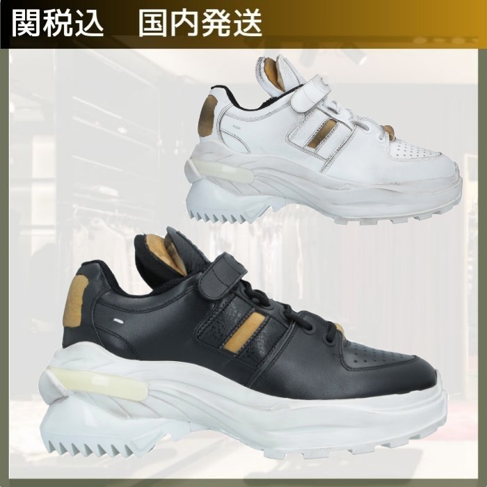Maison Margiela/チャンキースニーカー  ロゴ レザー