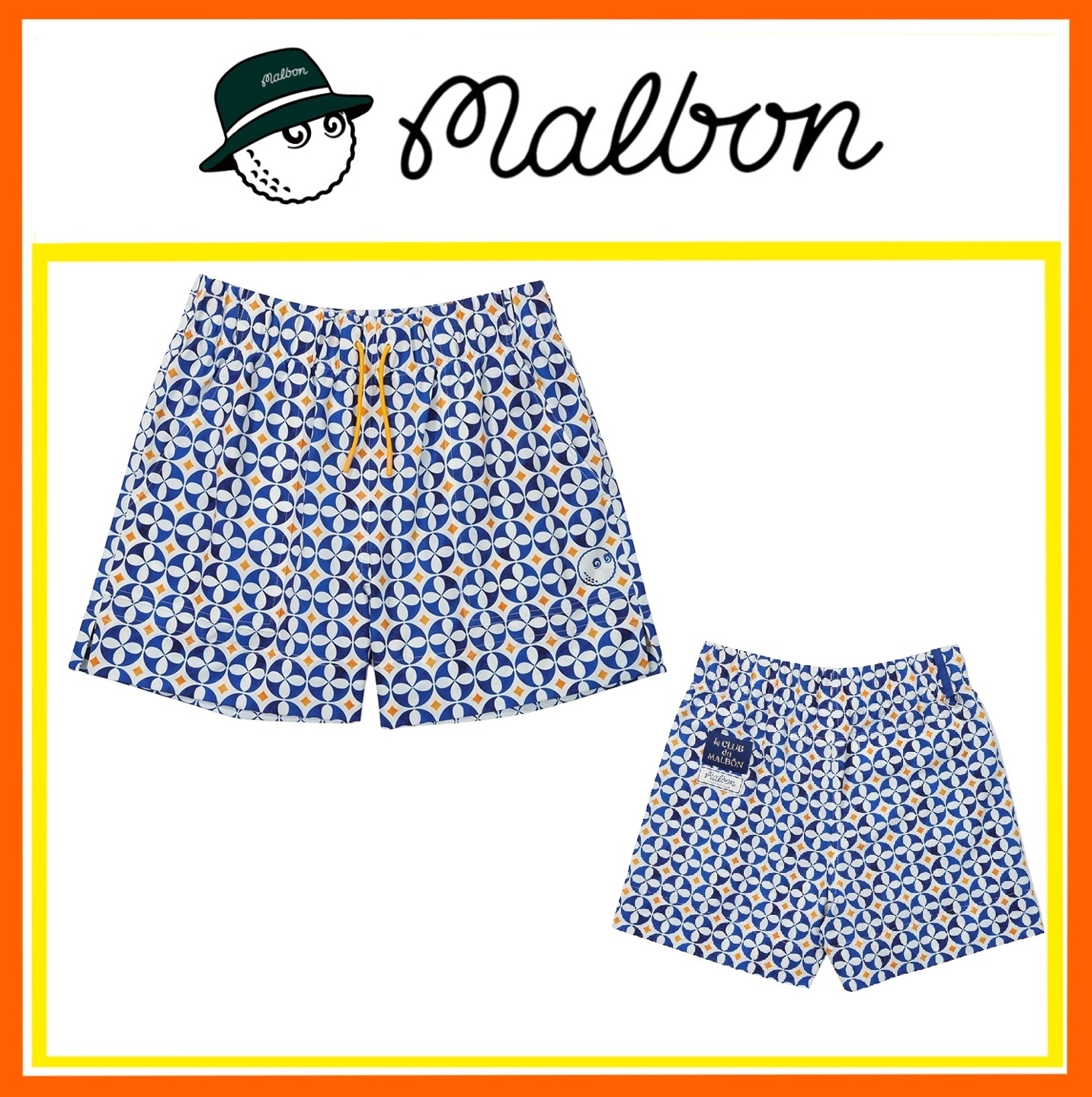 ★韓国★【MALBON】シーズンパターン ハーフパンツ