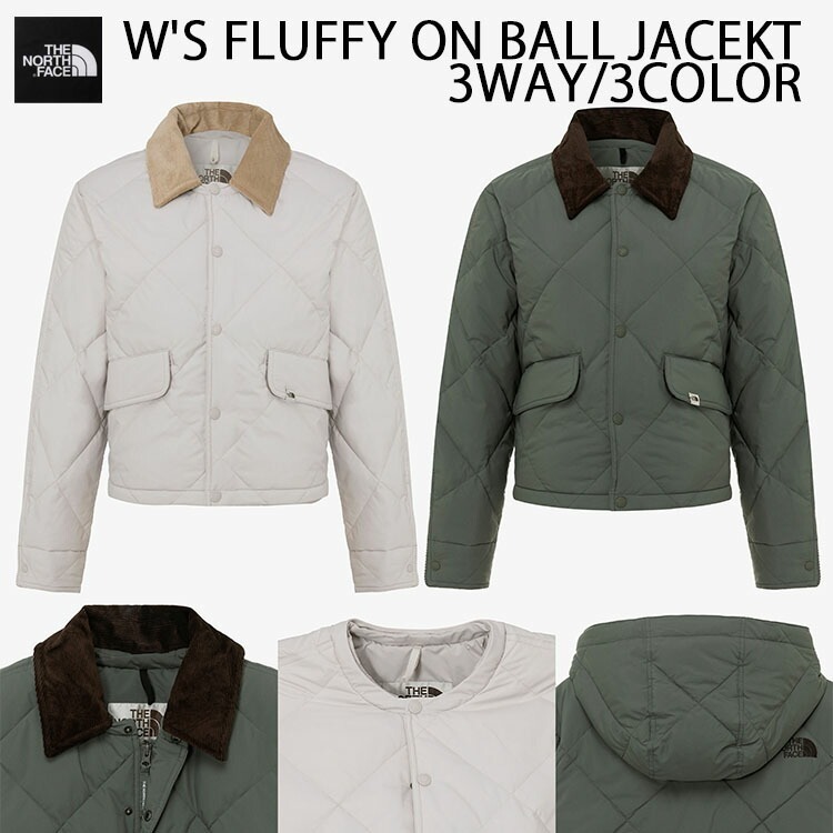 THE NORTH FACE W'S FLUFFY ON BALL JACEKT ノースフェイス