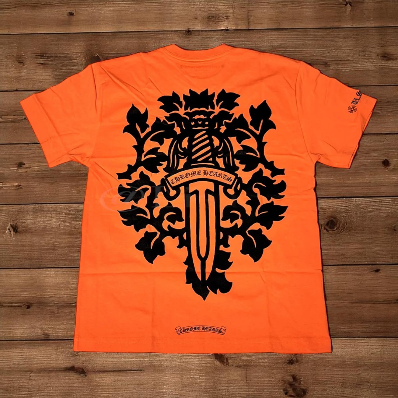 クロムハーツ★Chrome Hearts★Vine ダガー Tシャツ オレンジ