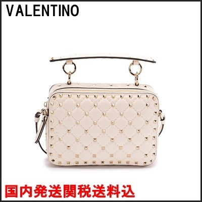 国内発 VALENTINO ロックスタッド スパイク クロスボディバッグ