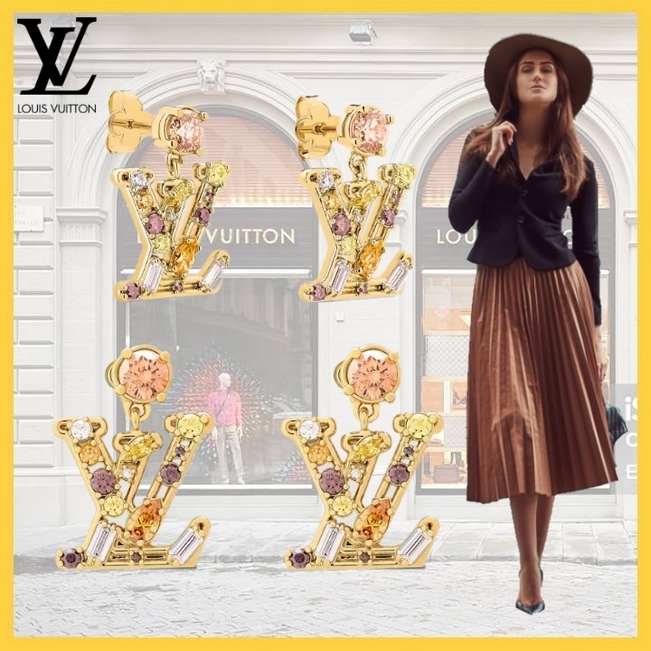 お洒落で可愛い♪【Louis Vuitton】ピアス・レディ LV