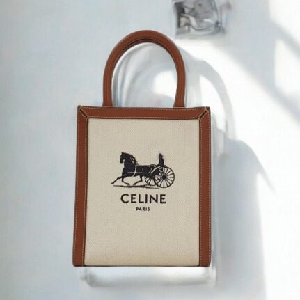美品【セリーヌ】ミニキャンバストートバッグ ショルダーバッグ