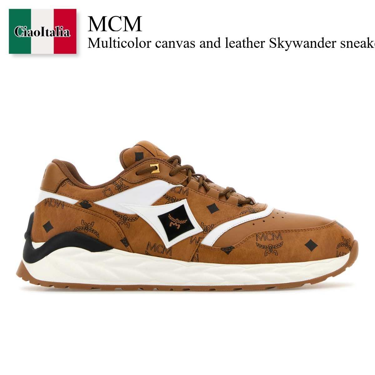 スニーカー Mcm Multicolor Canvas And Leather Skywander Sneakers