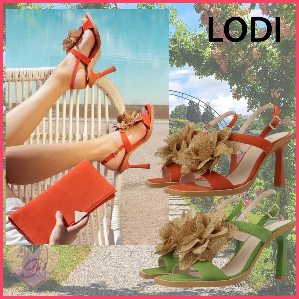【LODI】フラワー付きサンダル