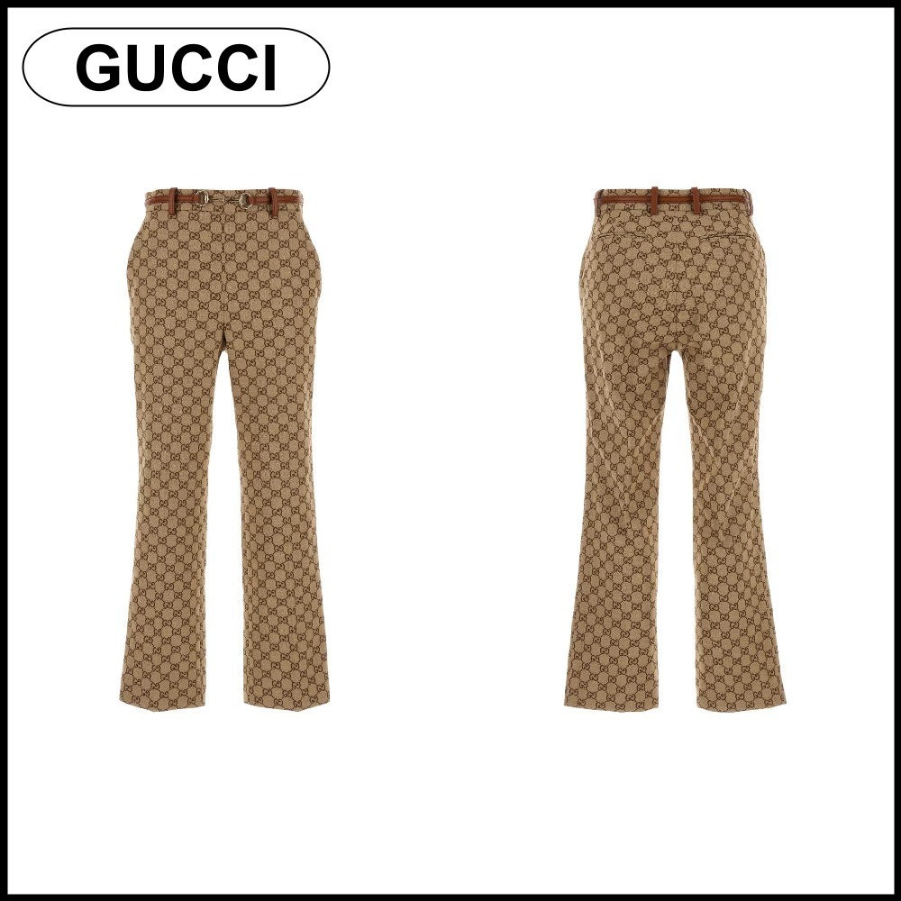 【GUCCI】ホースビットディテール GGパンツ☆SALE中