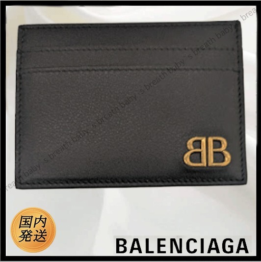 ★早期完売★BALENCIAGA ロゴプリント レザーカードホルダー BALENCIAGA - バレンシアガ 594309 ロゴプリントレザーカード