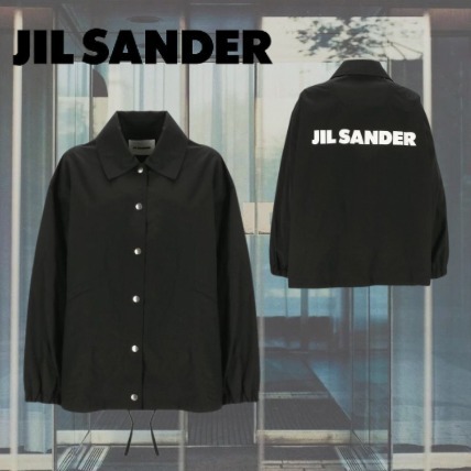 【Jil Sander】ジルサンダー ロゴ コットン ジャケット ブラック