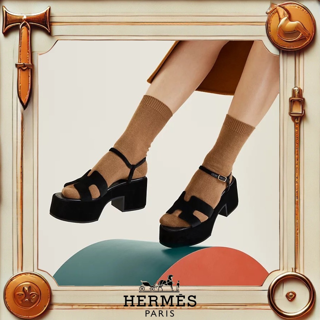 現代的でオシャレ HERMES サンダル 《ジャム》 30