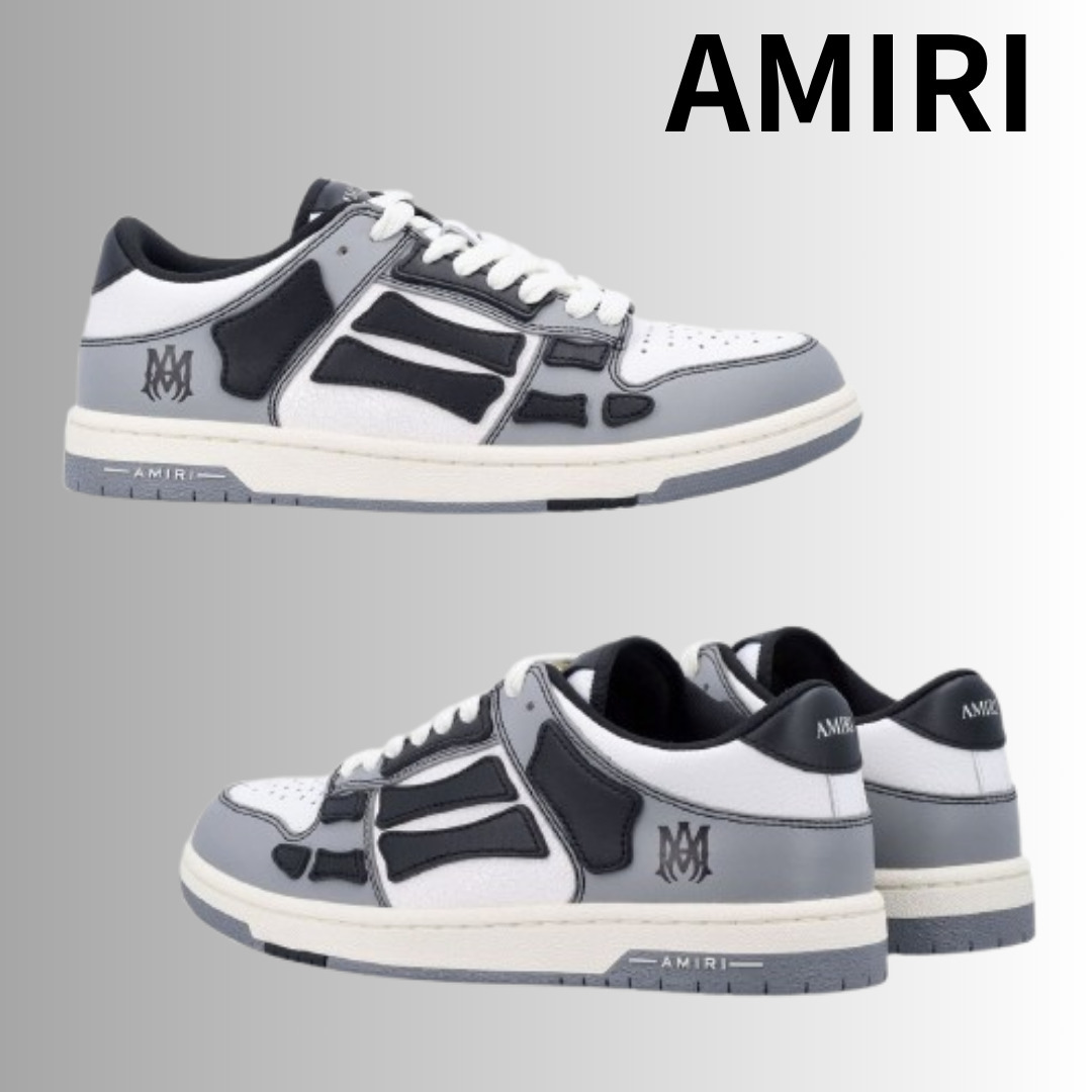 Amiri バーシティ スケルトップ ロー スニーカー
