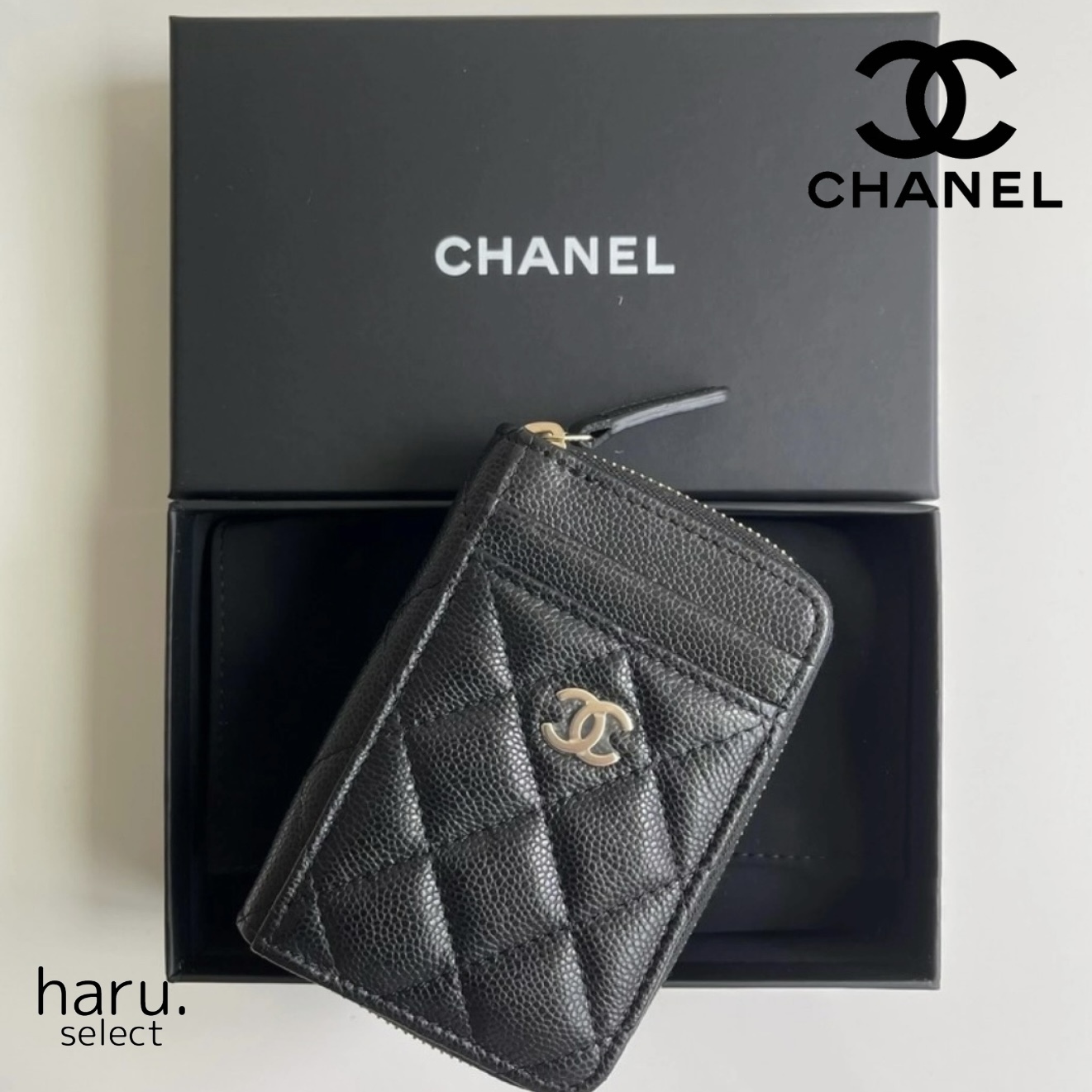 高級感♡使い勝手抜群【CHANEL】ジップ コインケース