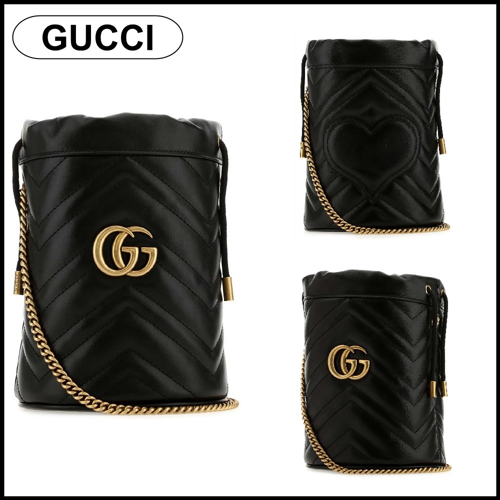 【GUCCI】GG マーモント キルティング バケット バッグ☆SALE中