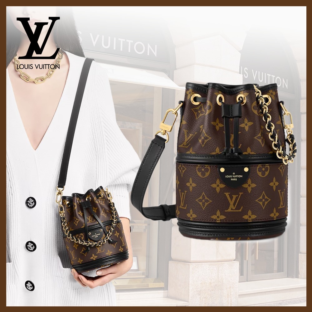 【上品☆】LV カノエ チェーン モノグラム ドローリングバッグ