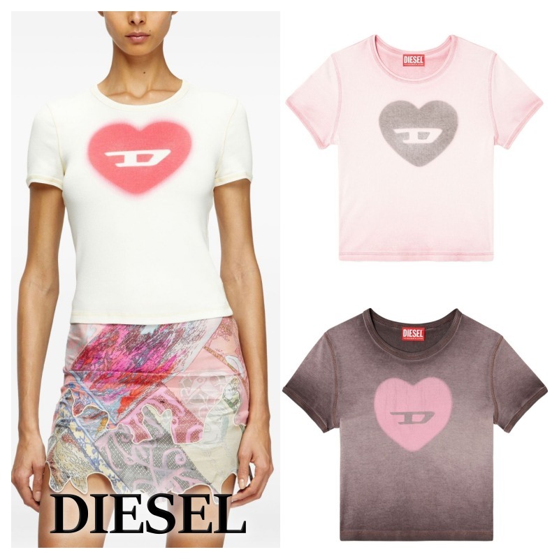 DIESEL T-ELE クロップド Tシャツ