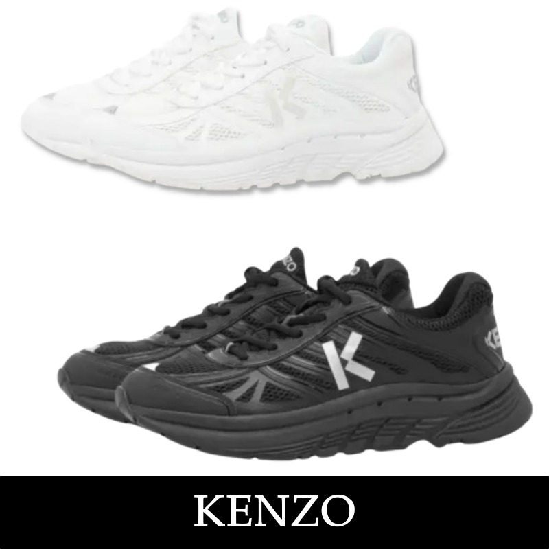 関税込【KENZO】Logo Top Sneaker