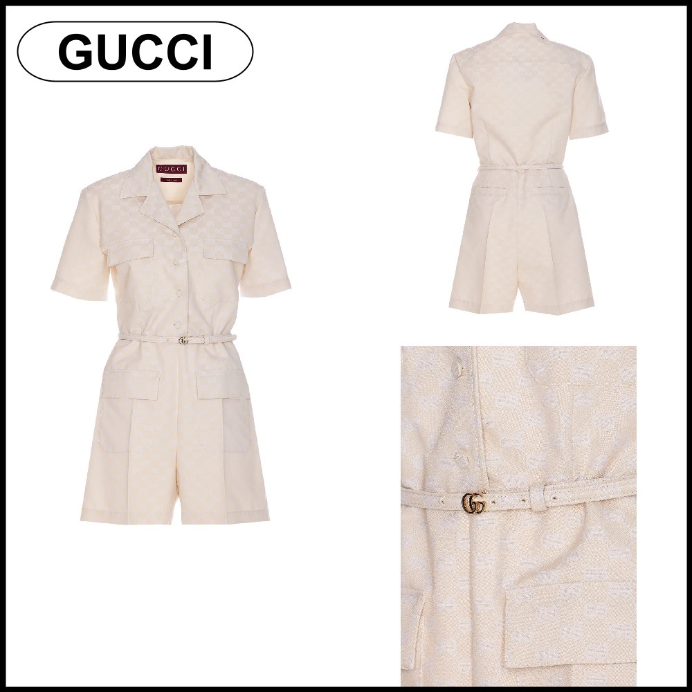 【GUCCI】GG ギャバジン ジャンプスーツ☆SALE中