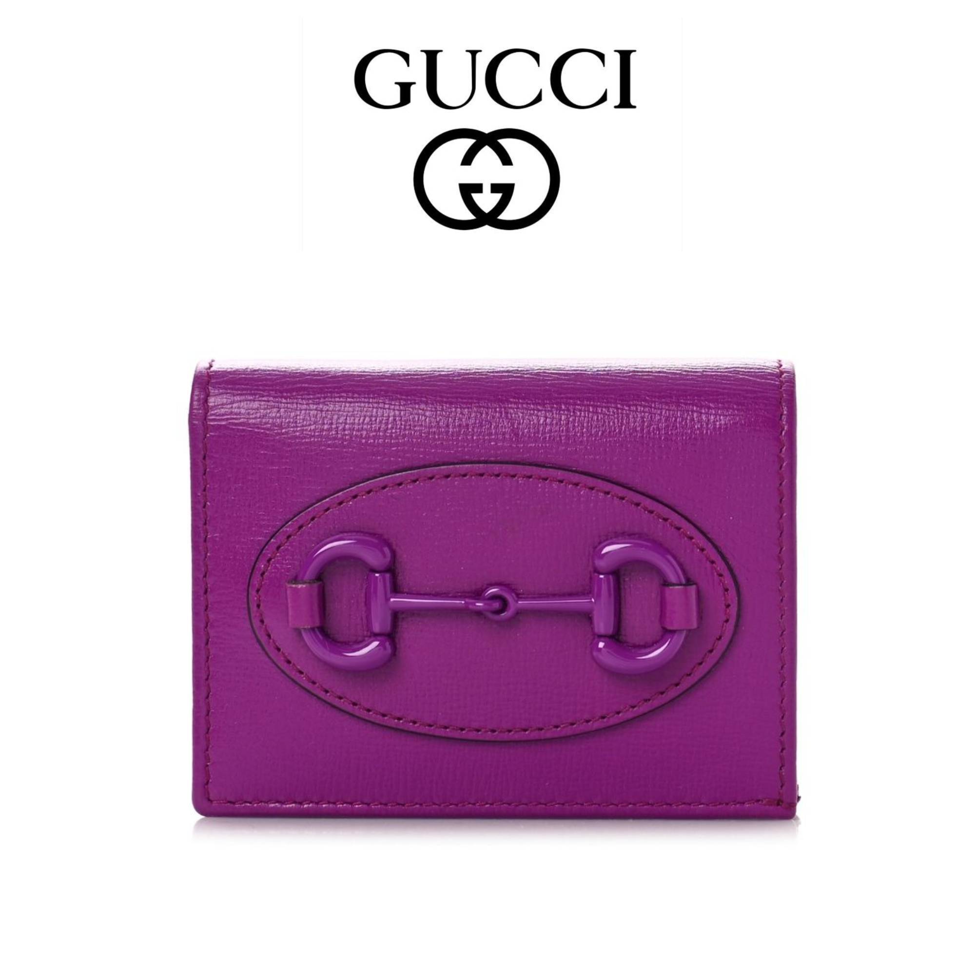 ★送料関税★GUCCI ホースビット 小銭入れ付き 二つ折り財布