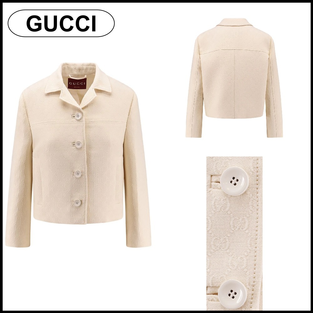 【GUCCI】GG クレープ ジャカード ジャケット☆SALE中