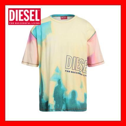 【DIESEL】半袖 絞り染め Tシャツ（パステルイエロー）