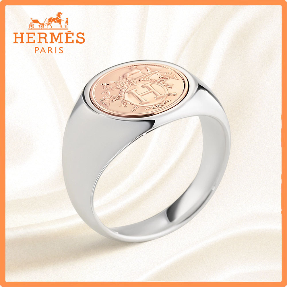 【カッコいい☆】HERMES★エクス リブリス リング SM 指輪