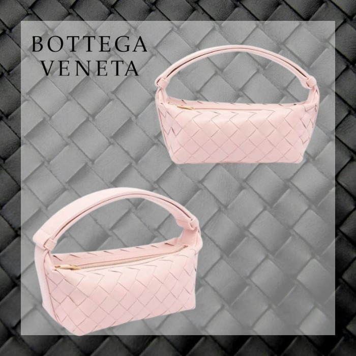 関税送料込 Bottega Venata ウォレス ポーチ ピンク