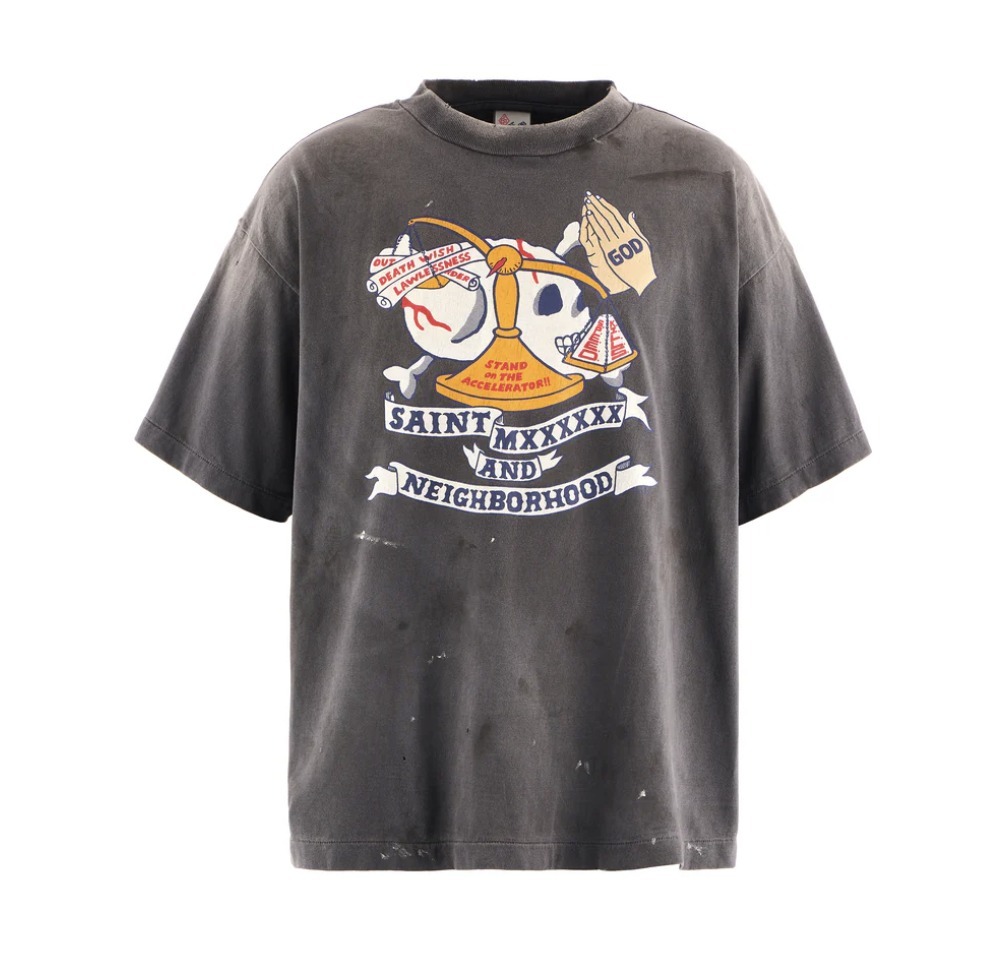 【Saint Mxxxxxx】STHD . SS TEE PRAY / BLACK 要在庫確認