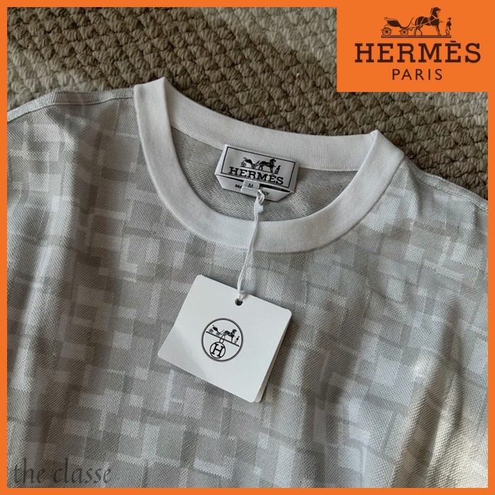 【万能アイテム♪】HERMES クルーネック半袖 Tシャツ