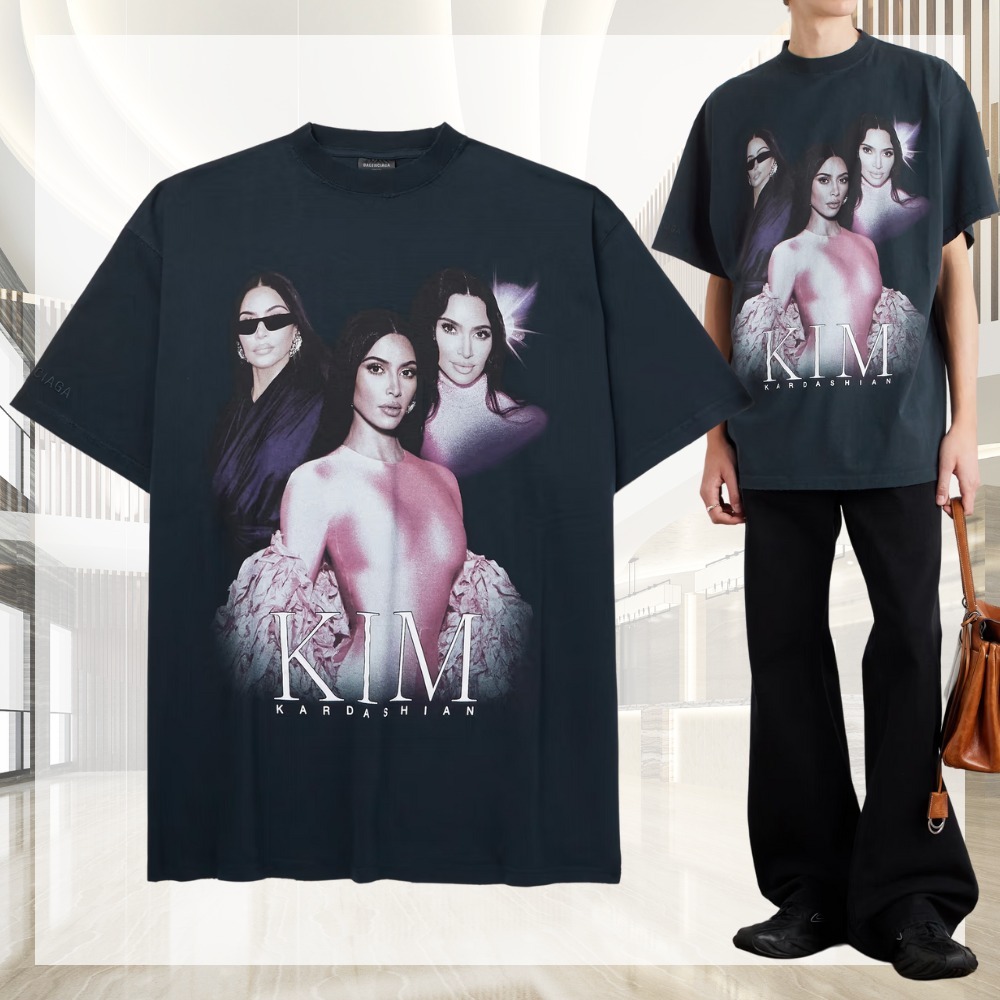 視線集中、ストリートを制圧する【BALENCIAGA】プリントTシャツ