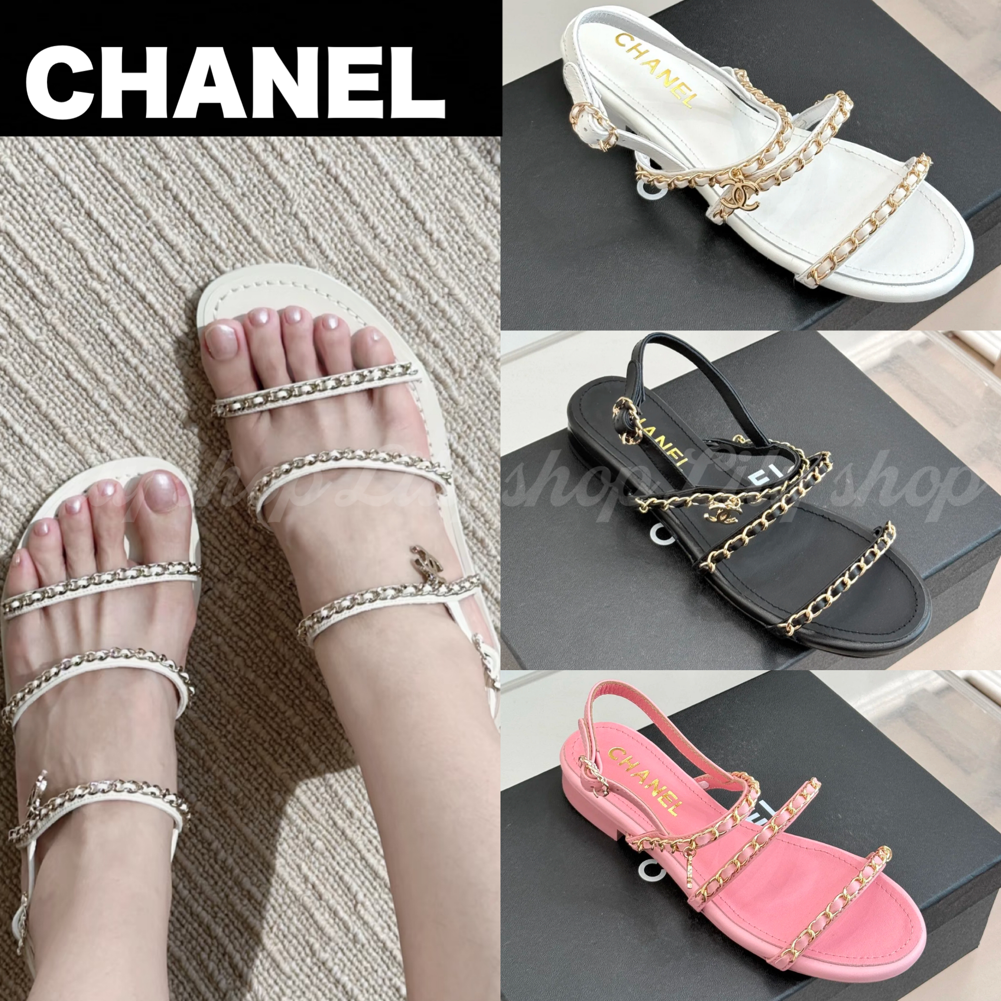 【夏のお洒落も可愛く♡】CHANEL サンダル