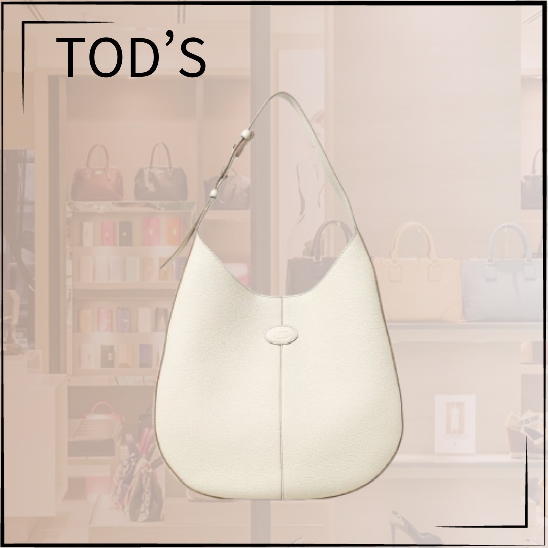 【TOD'S】関税込☆Di レザーバッグ ホーボー スモール ホワイト