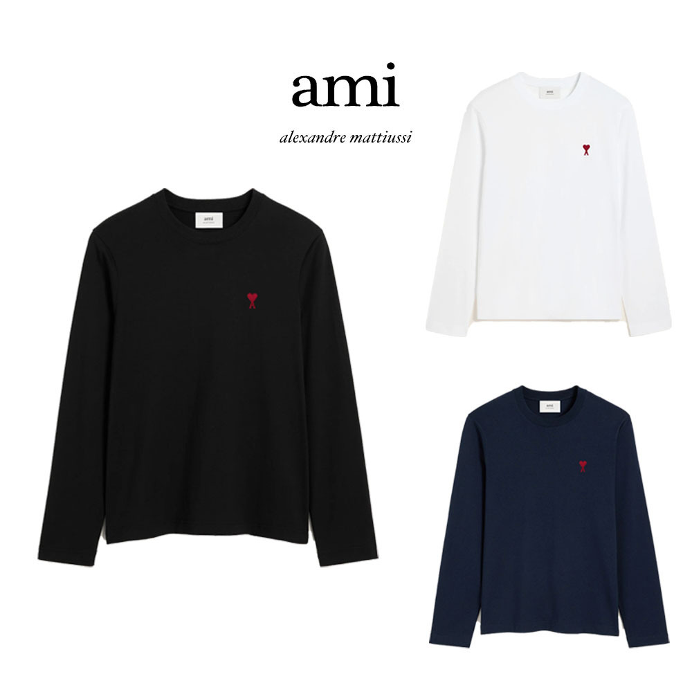 [AMI PARIS]AMI DE COEUR ハートロゴロング/長袖 Tシャツ