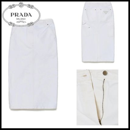 ホワイト（白）系 PRADA(プラダ) スカート(レディース) - 海外