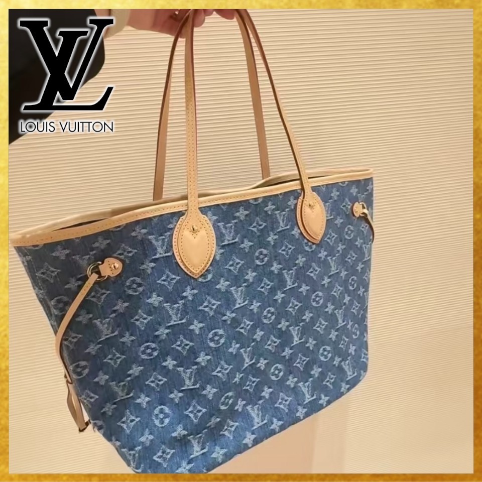 デニムデザインが可愛い♪【Louis Vuitton】トートバッグ