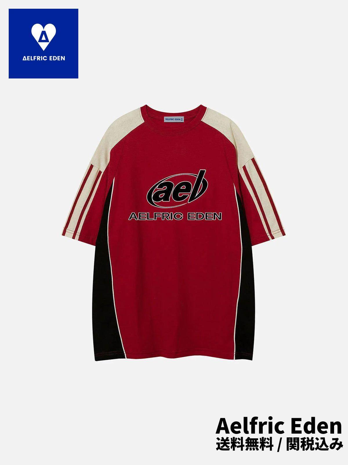Tシャツ・カットソー Aelfric Eden Contrast Color Speedway Tee