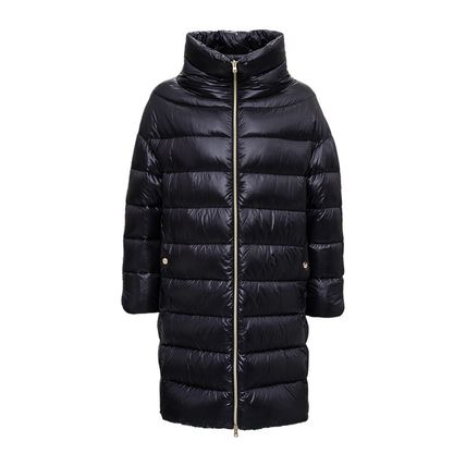 ダウンジャケット・コート HERNO Long Black Nylon Down Jacket (PI1283DIC 12017Z9300) Herno Black Nylon Down Jacket | italist