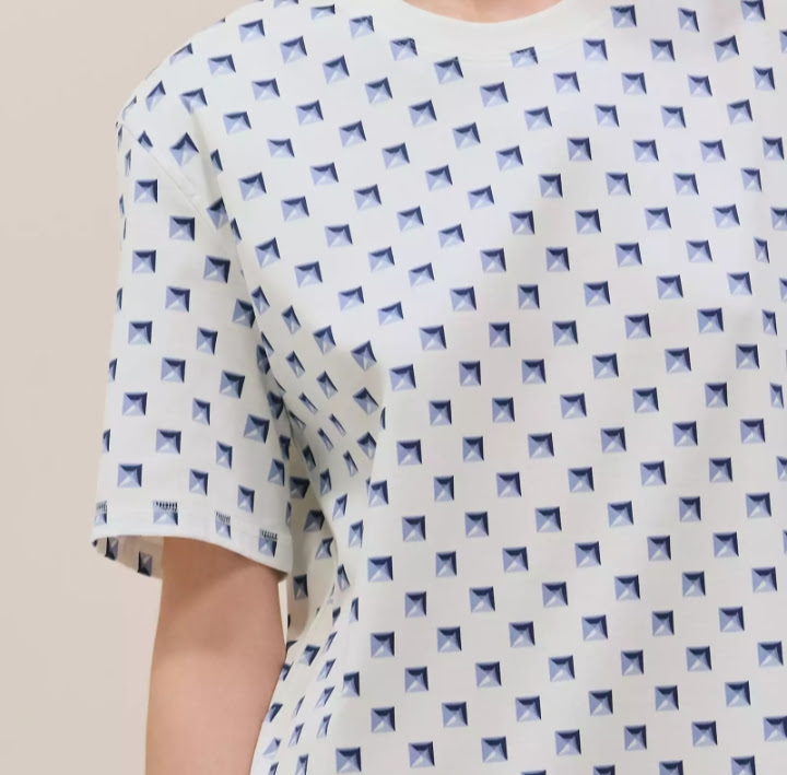 【ブルーの《クルー・メドール》が夏らしい】HERMES ワンピース