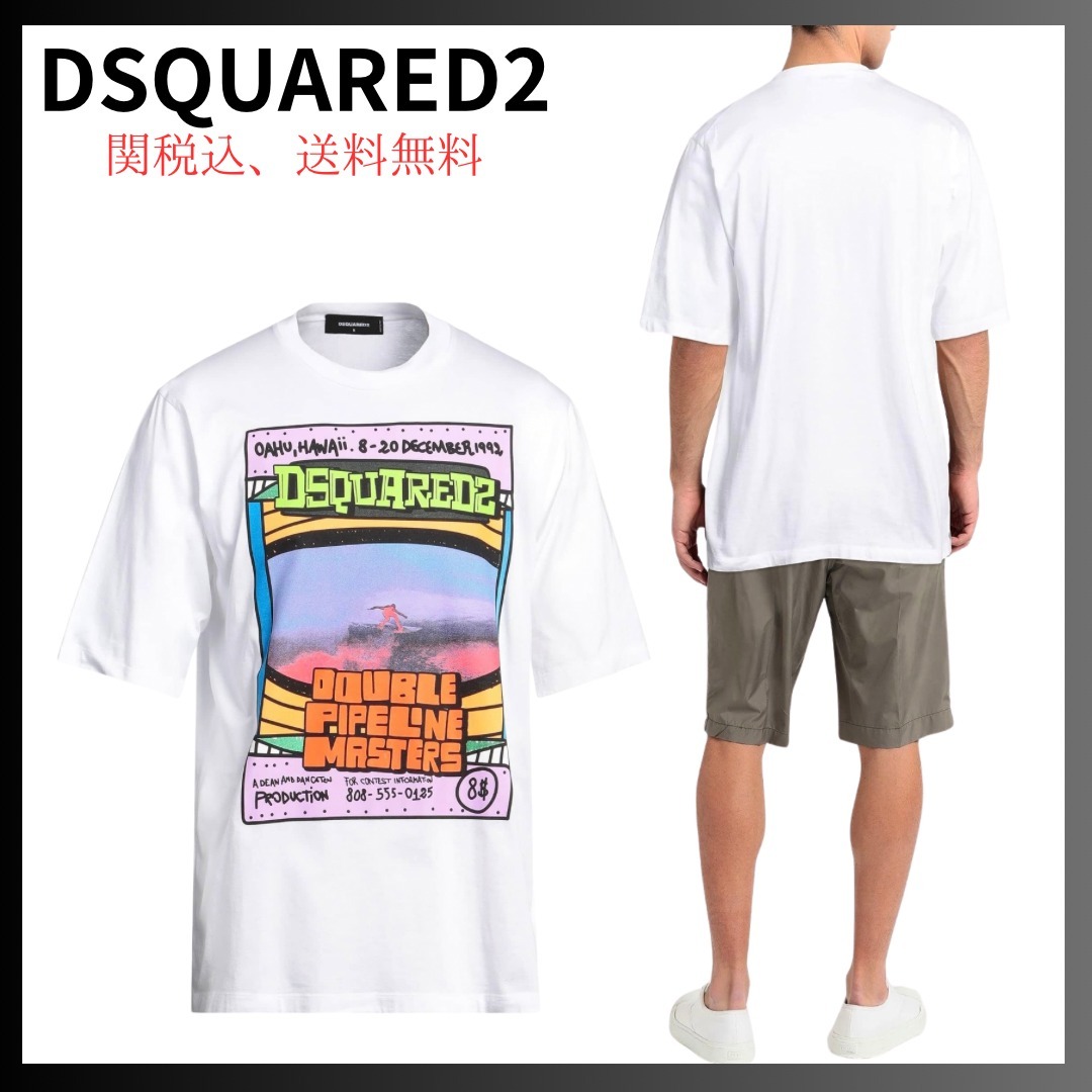 ★関税送料込★人気★【D SQUARED2】クルーネック Tシャツ
